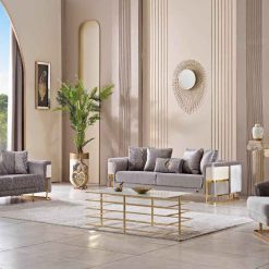 Galeria Light Gray Sofa Set