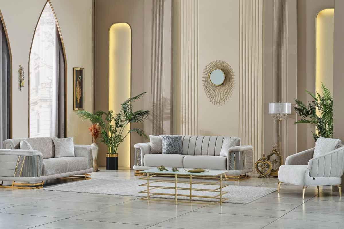 Nevada Beige Sofa Set