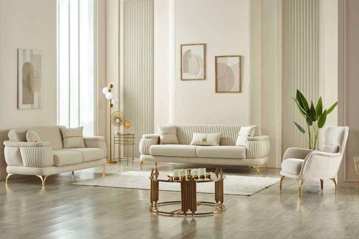 Resital Beige Sofa Set