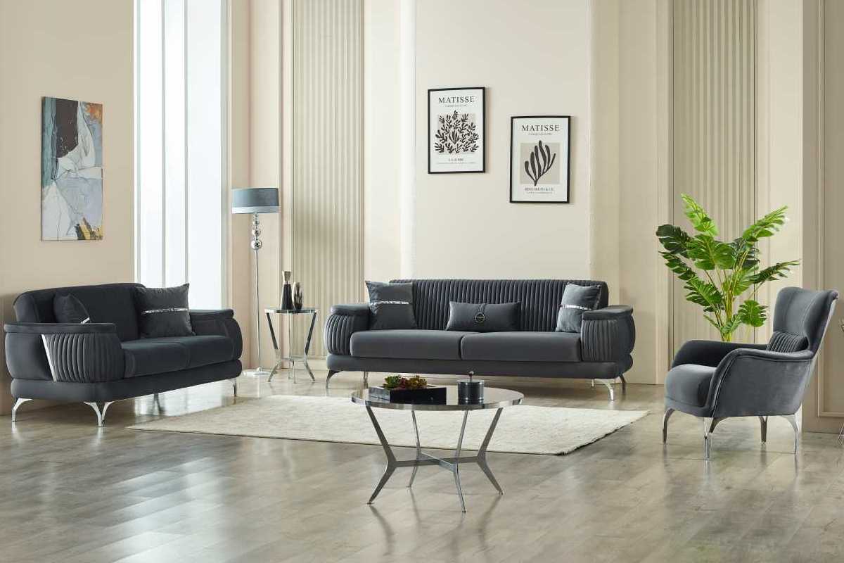 Resital Grey Sofa Set