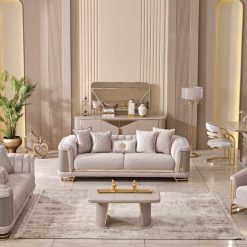 Romance Beige Sofa Set