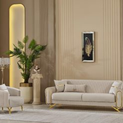 Royal Beige Sofa Set