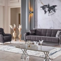 Boston Grey Sofa Set