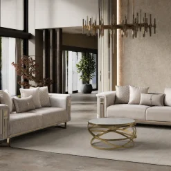 Mirage Beige Sofa Set