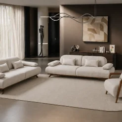 York Beige Sofa Set