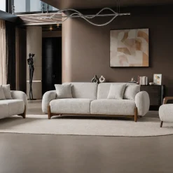 Beliz Beige Sofa Set