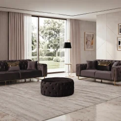 Dreams Dark Gray Sofa Set