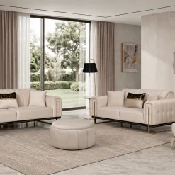 Stella Beige Sofa Set