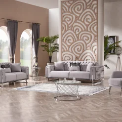 Dreams Light Gray Sofa Set