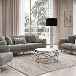Aura Gray Sofa Set