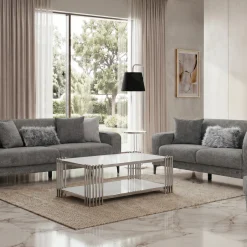 Focus Gray Sofa Set