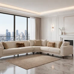 Elite Beige Sectional Set