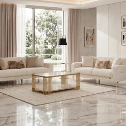Focus Beige Sofa Set
