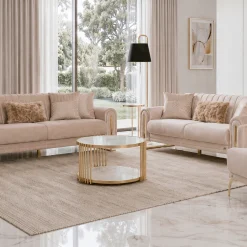 Oscar Beige Sofa Set