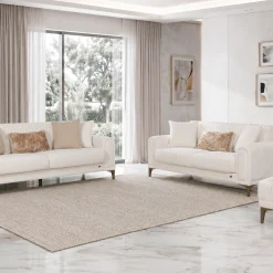 Gold Beige Sofa Set