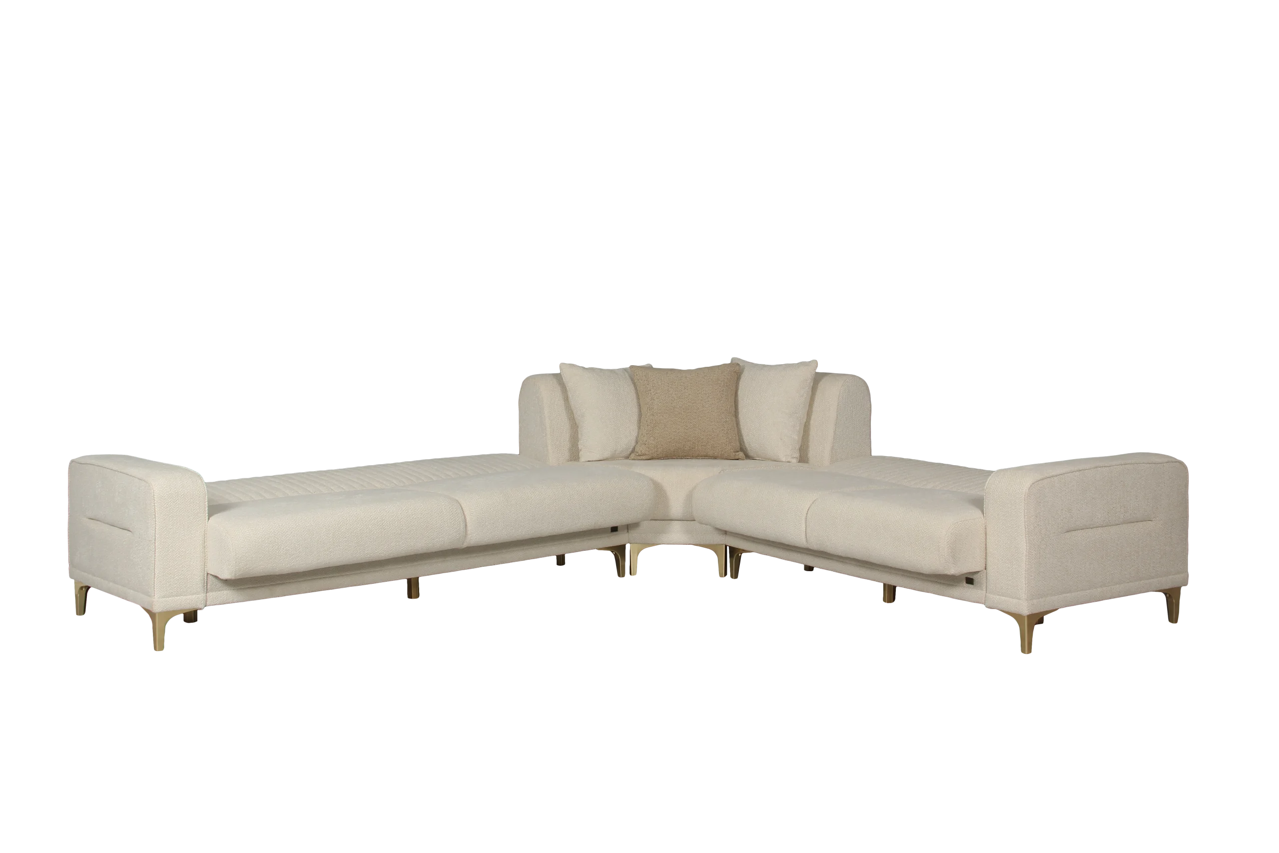 Aura Beige Sectional Set