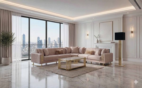 Loft Beige Sectional Set 1