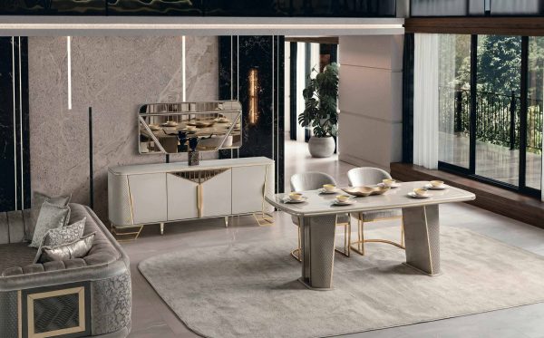 New Romance Beige Dining Set 1