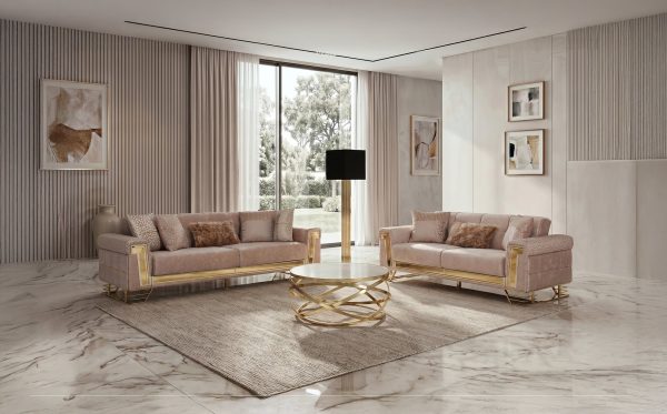 Titan Beige Sofa Set 1