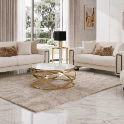 Nefes Beige Sofa Set