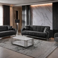 Boston Gray Sofa Set