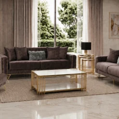 Valero Gray Sofa Set