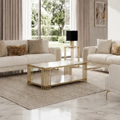 Damla Beige Sofa Set