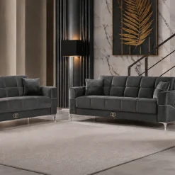 Clara Gray Sofa Set