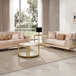 Neva Beige Sofa Set