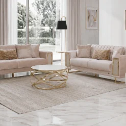 Cordoba Beige Sofa Set